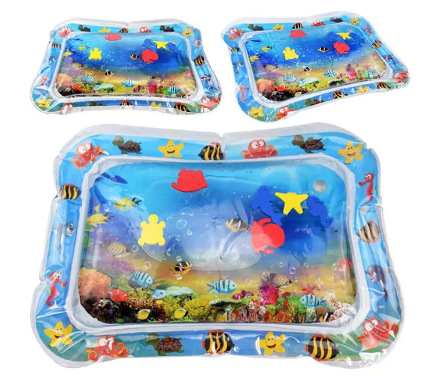 Baby Inflatable Water Mat, Infants Summer Beach Water Mat Patted Pad Water Cushion For Infants Toddlers Summer Activity Play Toys Baby Pillows – image 3