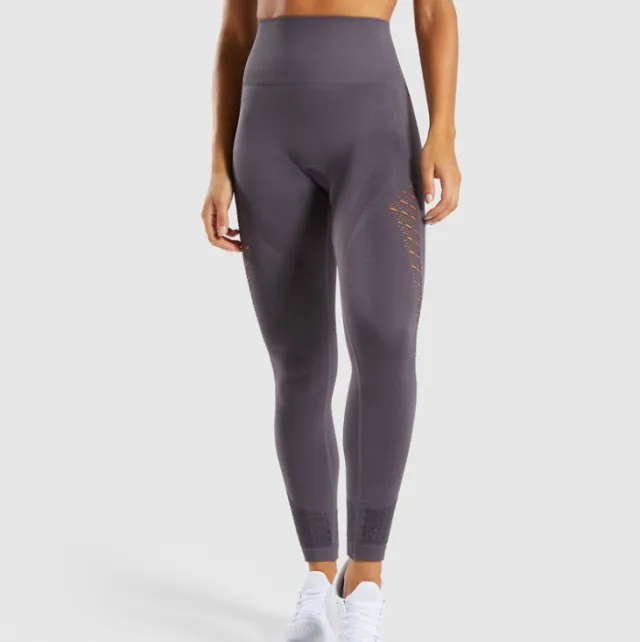 New quick drying yoga pants women's running fitness stretch breathable tight trousers Coffee - Shop at LoveMi