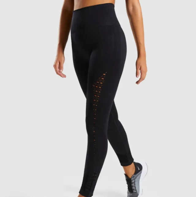 New quick drying yoga pants women's running fitness stretch breathable tight trousers Black - Shop at LoveMi