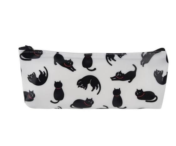 Cat pen bag jelly gel cartoon pencil case pencil case