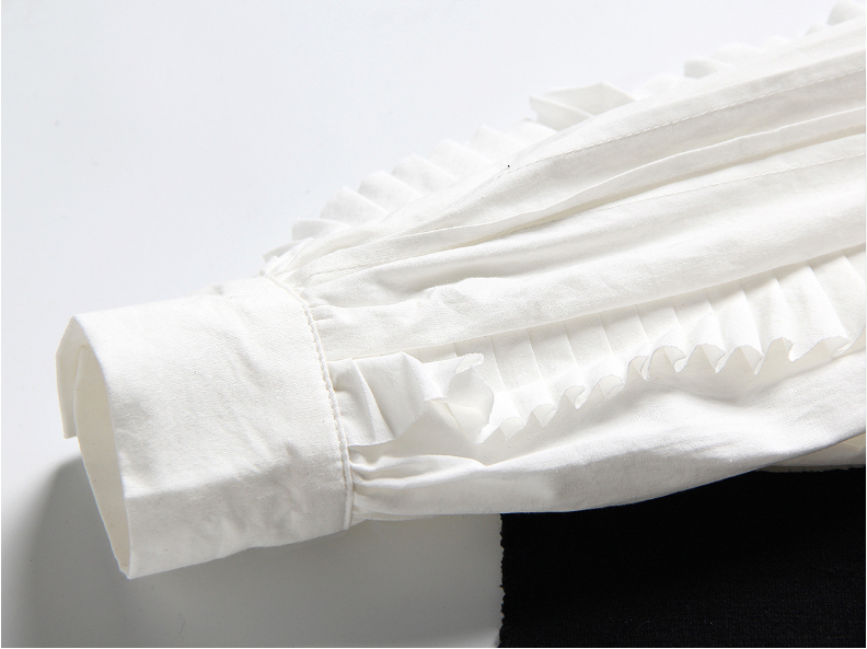 Lace-up Sweater Vest  White Long Shirt Dress Two-piece Suit