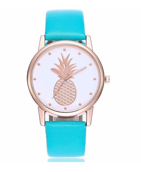 Belt watch Korean version of the watch Personality pineapple pattern simple quartz watch