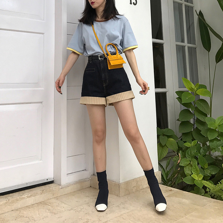 Small bag female new fashion slung simple scrub small concave shape yellow bag mini bag handbag