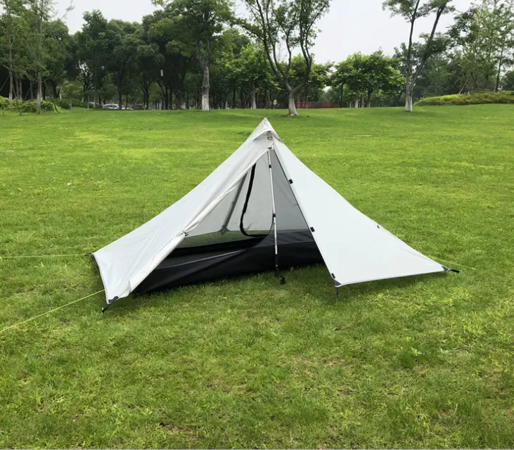 Portable Camping Pyramid Tent Single Outdoor Equipment Supplies