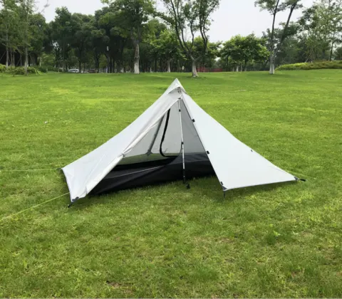 Portable Camping Pyramid Tent Single Outdoor Equipment Supplies
