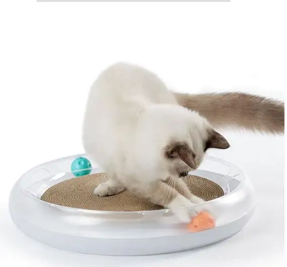Multi-function cat scratching claw board pet toy