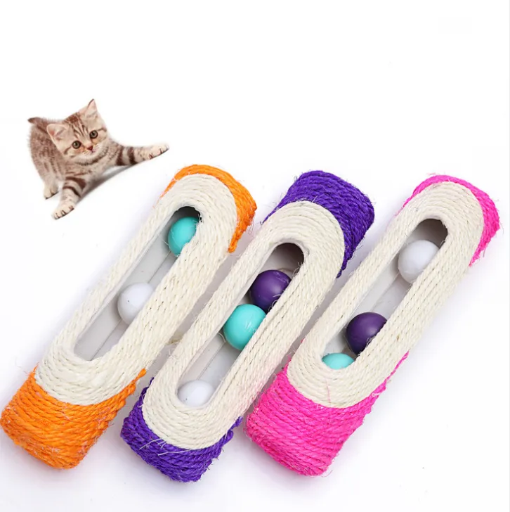 Long Roller Three-snap Badminton Pet Toy - Random