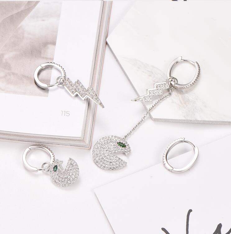 Fashion Sterling Silver Earrings Wild Personality Earrings