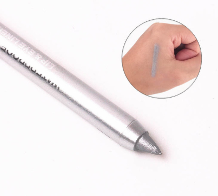 Wine Red Green Blue Purple Silver Eyeliner Eye And Eye Multi use Eye Shadow Lipstick Eyebrow Pencil Pearls Silver - Shop at LoveMi