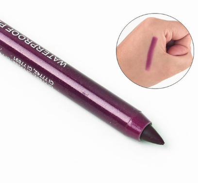 Wine Red Green Blue Purple Silver Eyeliner Eye And Eye Multi use Eye Shadow Lipstick Eyebrow Pencil Witch Purple - Shop at LoveMi