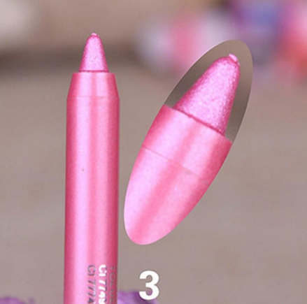 Wine Red Green Blue Purple Silver Eyeliner Eye And Eye Multi use Eye Shadow Lipstick Eyebrow Pencil Pearl Powder Purple - Shop at LoveMi