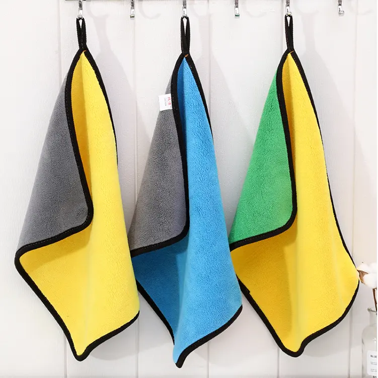 Two-color Couble-sided Car Dual-use Cleaning Wash Towel