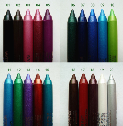 Wine Red Green Blue Purple Silver Eyeliner Eye And Eye Multi use Eye Shadow Lipstick Eyebrow Pencil Pearly Exotic Blue - Shop at LoveMi