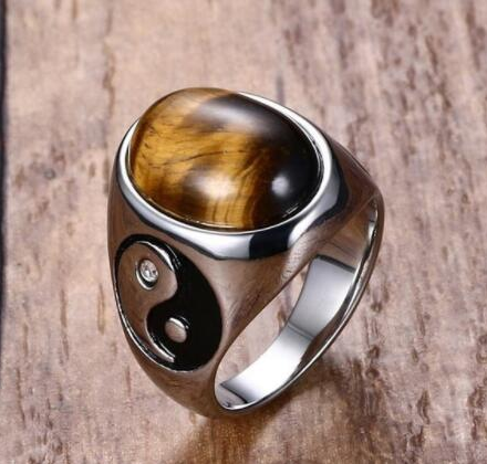 TIGER EYE LUCKY RING