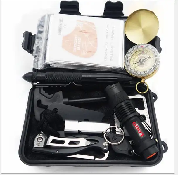 Multifunctional Wild Survival First Aid Kit SOS Equipment Adventure