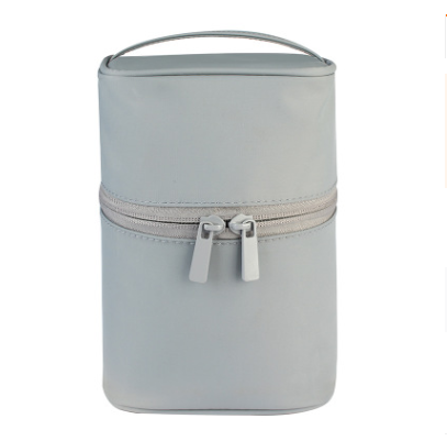Three dimensional waterproof portable cosmetic bag Gray - Shop at LoveMi