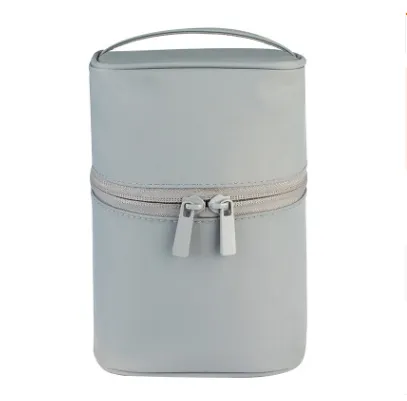 Three-dimensional waterproof portable cosmetic bag - Gray