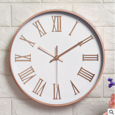 Round Wall Clock, Silent Movement, picture 2 of 6