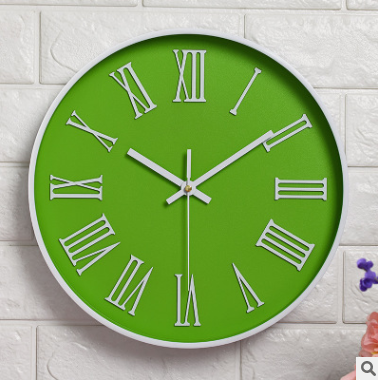 Round Wall Clock, Silent Movement, picture 5 of 6