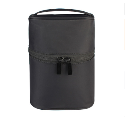 Three dimensional waterproof portable cosmetic bag Black - Shop at LoveMi