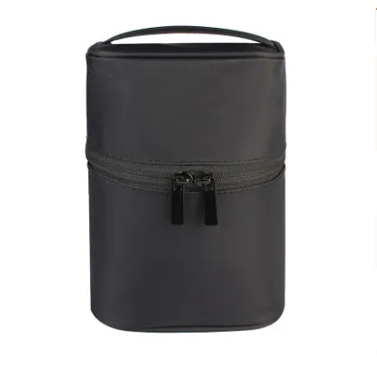 Three dimensional waterproof portable cosmetic bag Black - Shop at LoveMi