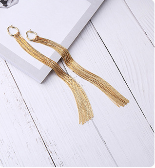 Long tassel earrings