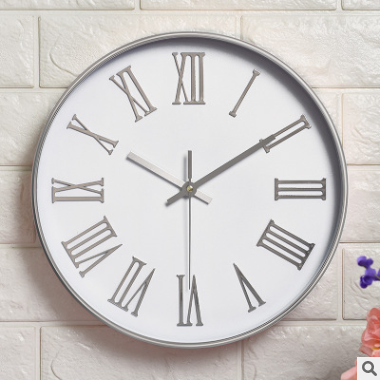 Round Wall Clock, Silent Movement, picture 4 of 6