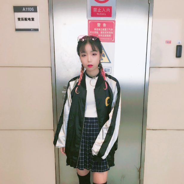 Harajuku style couple embroidery bf baseball uniform cardigan coat