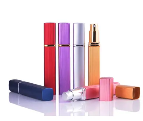 12ML Aluminum Perfume Tube Bottle Glass Empty Lipstick Type