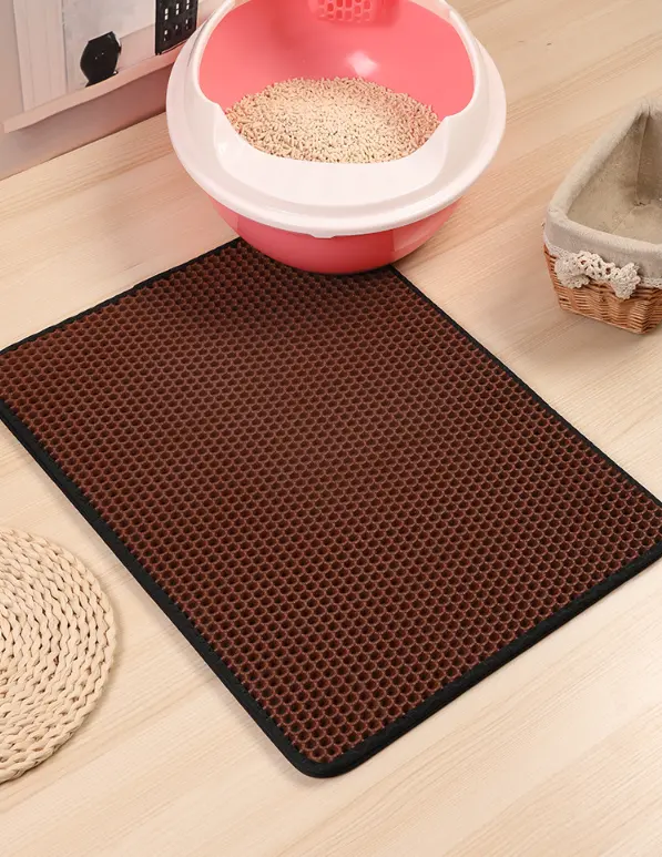 Pet Cat Litter Mat Supplies EVA Double