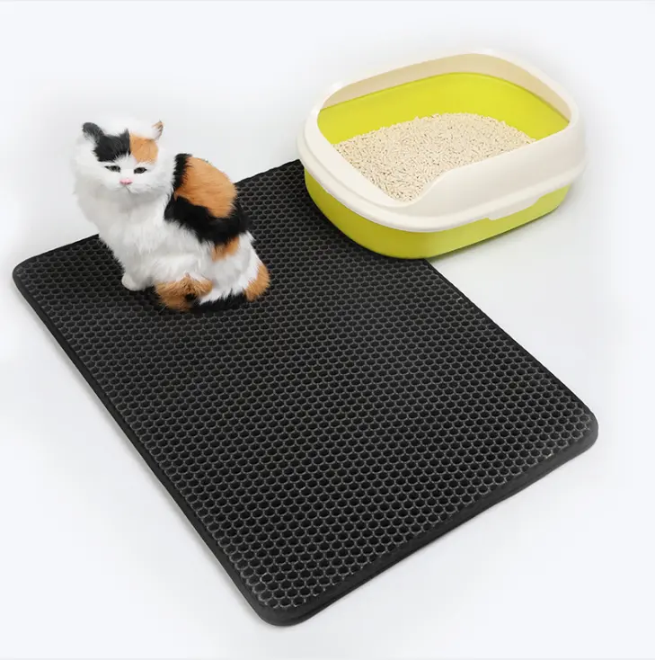 Pet Cat Litter Mat Supplies EVA Double