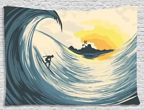 Surf Tapestry Beach