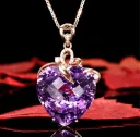 Amethyst Pendant Without Chain