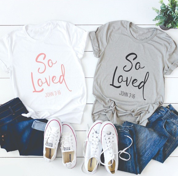 SO LOVED English alphabet street t-shirt for men and women