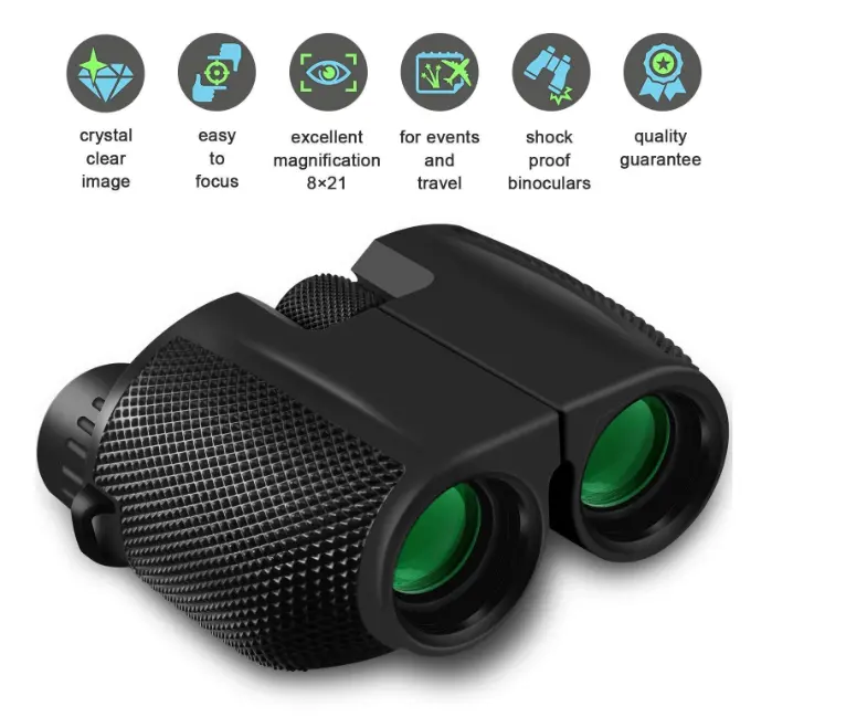 Outdoor binoculars 10x25 small Paul High-definition mini