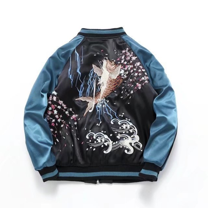 Explosion models boutique women's autumn and winter new heavy embroidery squid short baseball uniform coat