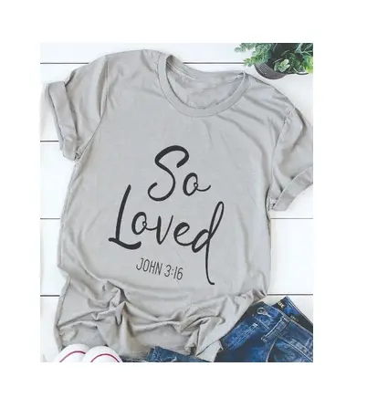 SO LOVED English alphabet street t-shirt for men and women