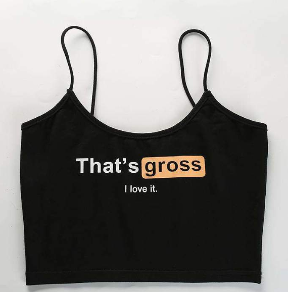 spring new European and American slim sling bra Letter sling base vest sexy underwear beachwear