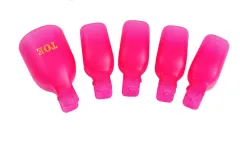 Nail Tools Toe Unloading Clips Nail Polishing Unloading Clips - Rose Red - View 1