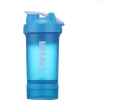 Shake cup large capacity mixing cup fitness sports milkshake cup with scale protein nutrition powder cup - Blue - View 1