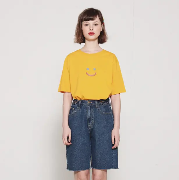Short-sleeved T-shirt Female Loose Three-color T-shirt