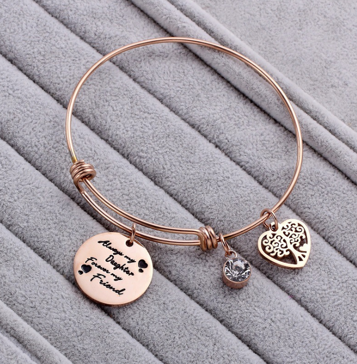 Engraving titanium steel bracelet tag