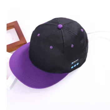 Manufacturer Cross Border Supply For Music Calls Stereo Baseball Wireless Bluetooth Hat Hip hop Hat Purple - Shop at LoveMi