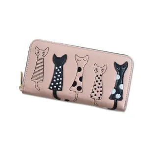 Women Cat Cartoon Wallet - Pink