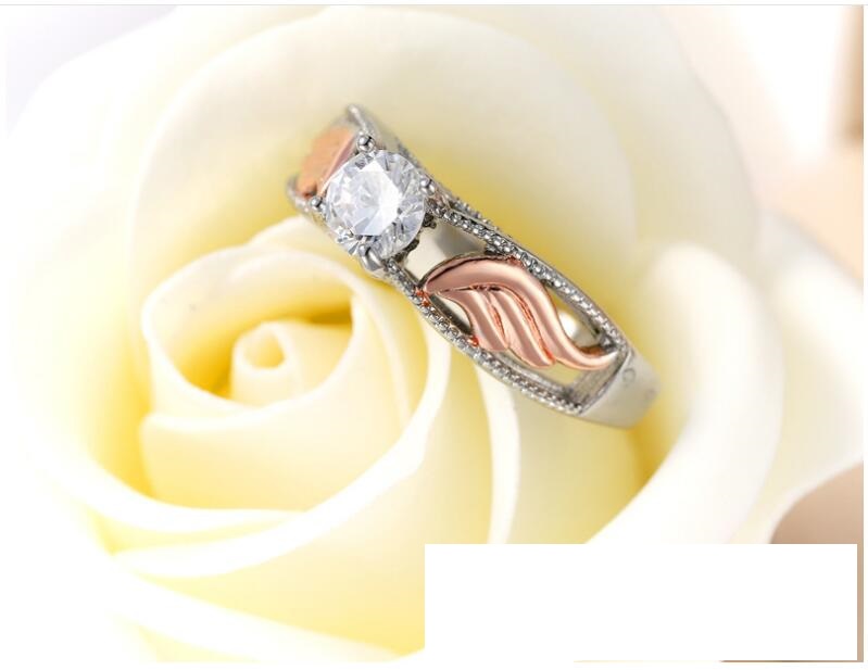 Europe and the United States new hot two-color plated zircon jewelry