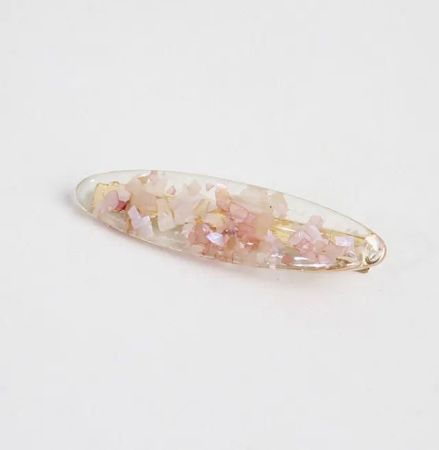 Japanese ins wind hairpin hair accessories magic color shell water droplets rectangular bangs word side clip hairpin hair accessories Korean versio... Pink Water Droplets - Shop at LoveMi