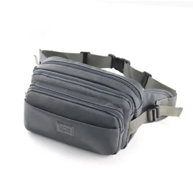 Outdoor multi-function sports pockets casual shoulder bag men's bag foreign trade new cross-border - Gray