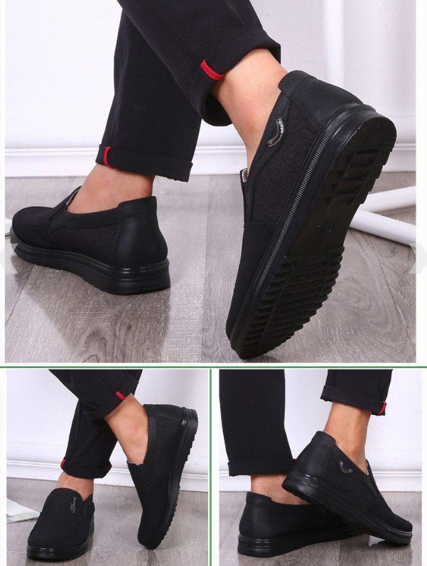 Деловая повседневная мужская обувь на мягкой подошве и плоской подошве