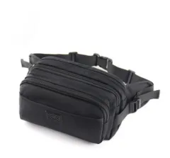 Outdoor multi-function sports pockets casual shoulder bag men's bag foreign trade new cross-border - Black - View 1