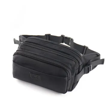 Outdoor multi function sports pockets casual shoulder bag men's bag foreign trade new cross border Black - Shop at LoveMi
